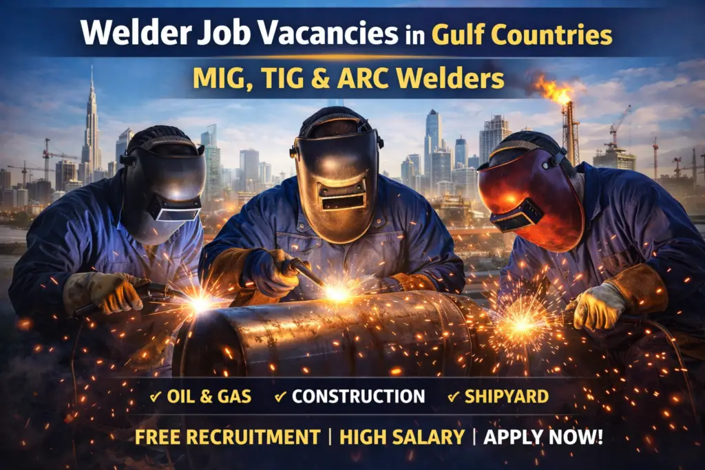 Welder Job Vacancies in Gulf Countries | MIG, TIG & ARC Welders