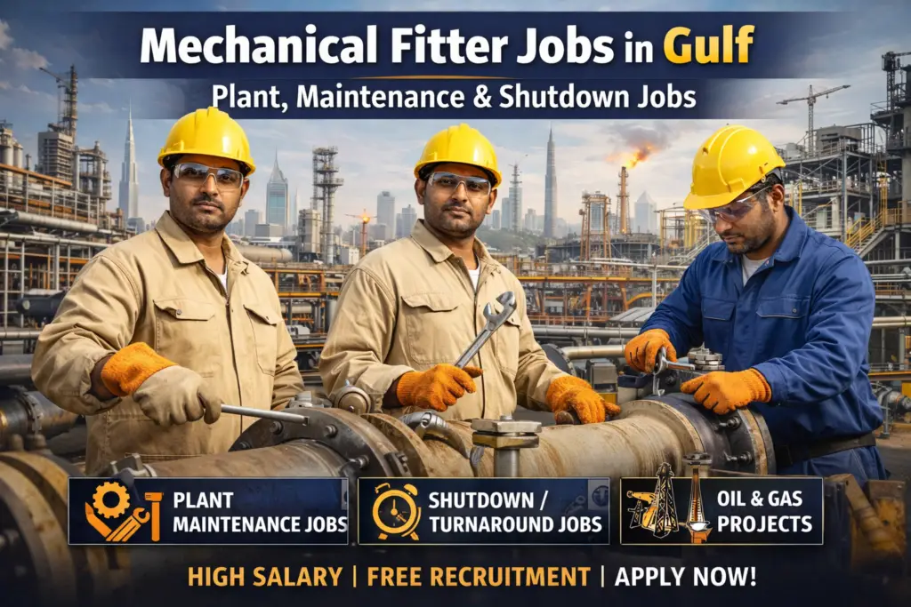Mechanical Fitter Jobs in Gulf for Indian Workers